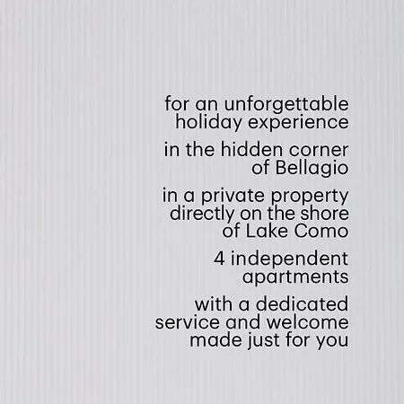 Pescallo Apartamento Bellagio